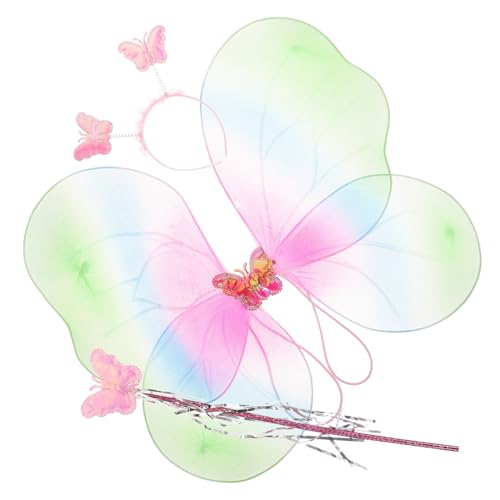 Healeved 1 Satz Schmetterlingskostüm für Regenbogenfarbene Schmetterlingsflügel mit Haarreif Zauberstab für Karneval Cosplay Besondere Anlässe Hochwertigem Gefertigt Healeved 1 Satz Schmetterlingskostüm für Regenbogenfarbene Schmetterlingsflügel mit Haarreif Zauberstab für Karneval Cosplay Besondere Anlässe Hochwertigem Gefertigt von Healeved