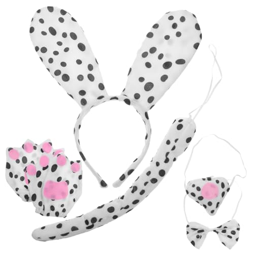 Healeved 1 Satz Spotted Hundestirnband -set Hundeohren Stirnband Party Dekoratives Stirnband Haarschmuck Für Party Cosplay-stirnbänder Tierkostüm Foto -requisiten Eisendraht von Healeved