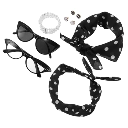 Healeved 1 Satz Stirnband-Set Dame 50er-Jahre-Requisiten für Frauen 50er-Jahre-Cosplay-Accessoires Cosplay-Sonnenbrille Cosplay-Requisiten für Frauen Plastik Healeved 1 Satz Stirnband-Set Dame 50er-Jahre-Requisiten für Frauen 50er-Jahre-Cosplay-Accessoires Cosplay-Sonnenbrille Cosplay-Requisiten für Frauen Plastik von Healeved