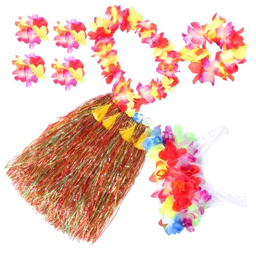 Healeved 1 Satz Verdickter Grasrockanzug Zubehör Kostüm Strand Hula-Röcke die Röcke hawaiianische Dekorationen für Partys Lei-Armbänder Hula -Rock Kunststofffaser Yellow Healeved 1 Satz Verdickter Grasrockanzug Zubehör Kostüm Strand Hula-Röcke die Röcke hawaiianische Dekorationen für Partys Lei-Armbänder Hula -Rock Kunststofffaser Yellow von Healeved