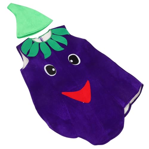 Healeved 1 Set Schwamm Auberginen Kostüm Cosplay Gemüse Veggie Auberginen Kostüm Halloween Kostüm Auberginen Anziehkostüm Party Kostüm Für Kostüm von Healeved