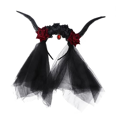 Healeved 1 Stück Einzigartiges Halloween Haarband mit Antilopenhorn und Tüll Kopfaccessoire für Damen und Mädchen für Kostümpartys und Fotoshootings Healeved 1 Stück Einzigartiges Halloween Haarband mit Antilopenhorn und Tüll Kopfaccessoire für Damen und Mädchen für Kostümpartys und Fotoshootings von Healeved
