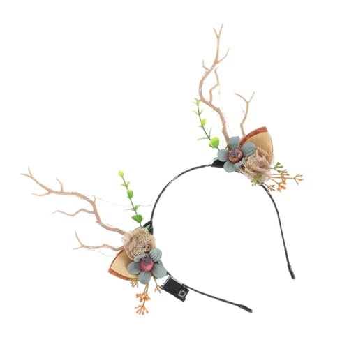 Healeved 1 Stück Einzigartiges Leuchtendes Rentier Geweih Haarband für Weihnachten Festliche Kopfbedeckung für Partys und Feiern Einfach zu Tragen und Sorgt für Gute Laune von Healeved