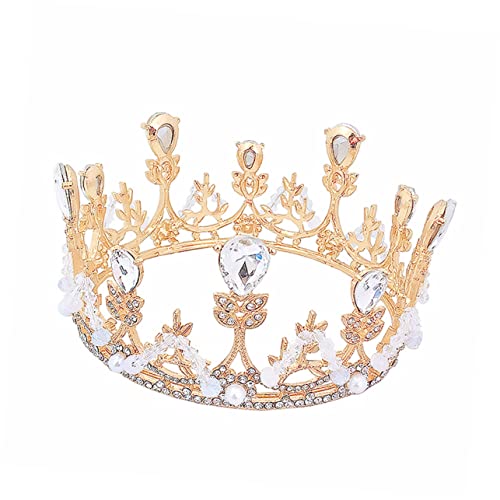 Healeved 1 Stück Mädchen Glänzende Krone Haarreif Geburtstagskrone mit Kristallen Fotorequisit für Kindergeburtstagsfeiern und Elegant Healeved 1 Stück Mädchen Glänzende Krone Haarreif Geburtstagskrone mit Kristallen Fotorequisit für Kindergeburtstagsfeiern und Elegant von Healeved