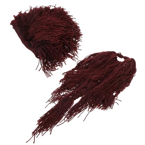 Healeved 1pc Lustige Falsche Bart Hut Perücken Party Kleid up Realistische Perücke Beanie Für Erwachsene von Healeved