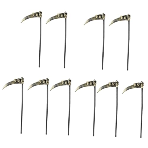 Healeved 10 . Halloween Sickle Deko Sicheln für Kostümpartys Fotodekoration Realistische Halloween Requisiten Leicht und Langlebig von Healeved