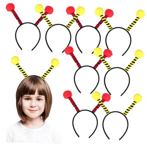 Healeved 10 Stück Bienen Stirnband Teiliges Flauschiges Kostüm Stirnband für Halloween und Partys Bequeme und Auffällige Kopfbedeckung für Erwachsene für Cosplay und Festlichkeiten von Healeved