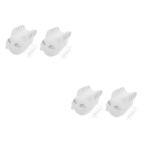 Healeved 10 Stück Leere Maske Masken Verkleiden Cosplay Plus Maskerade Katze Gesichtsmaske Papier Dame Maske Gemacht Maskenrohlinge Malen Malerei Schlichte Katzenmaske Weiß Healeved 10 Stück Leere Maske Masken Verkleiden Cosplay Plus Maskerade Katze Gesichtsmaske Papier Dame Maske Gemacht Maskenrohlinge Malen Malerei Schlichte Katzenmaske Weiß von Healeved