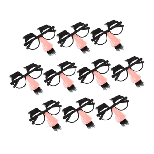 Healeved 10 Stück Teiliges Halloween Verkleidungsbrille mit Großer Nase Lustige Cosplay Brille mit Augenbrauen und Schnurrbart Wiederverwendbar Leicht und Angenehm für Party und Healeved 10 Stück Teiliges Halloween Verkleidungsbrille mit Großer Nase Lustige Cosplay Brille mit Augenbrauen und Schnurrbart Wiederverwendbar Leicht und Angenehm für Party und von Healeved