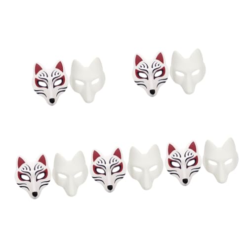 Healeved 10 Stück Unbemalte Fuchsmaske Diy Handgemalte Masken für und Kreative Partys Leicht und zu Tragen für Bastelprojekte Healeved 10 Stück Unbemalte Fuchsmaske Diy Handgemalte Masken für und Kreative Partys Leicht und zu Tragen für Bastelprojekte von Healeved