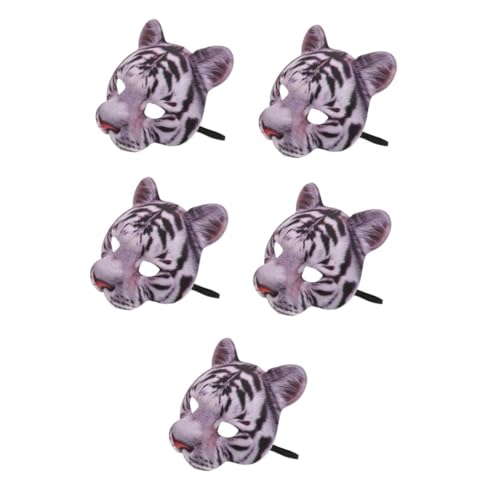 Healeved 10 Teiliges Tiger Halbgesichts Masken Leichte Atmungsaktive Tier Masken für Halloween Karneval Cosplay und Maskerade Komfortabel Kreatives Design für Erwachsene Vielseitig Healeved 10 Teiliges Tiger Halbgesichts Masken Leichte Atmungsaktive Tier Masken für Halloween Karneval Cosplay und Maskerade Komfortabel Kreatives Design für Erwachsene Vielseitig von Healeved