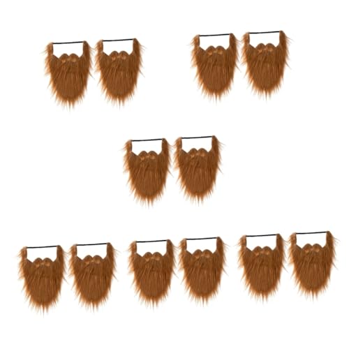 Healeved 12 Stck Halloween Fake Masken Teiliges Realistische Komfortable Party Accessoires für Erwachsene und Kostümierungen für Piraten und Bearded Looks von Healeved