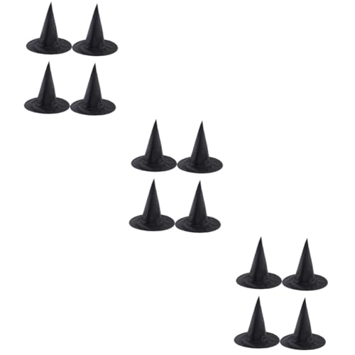 Healeved 12 Stck. Halloween Hexenhüte aus Schwarzem Oxford- Spitze Zauberer Hüte Leicht Strapazierfähig für Kostüm Party Cosplay und Halloween Verkleidung Healeved 12 Stck. Halloween Hexenhüte aus Schwarzem Oxford- Spitze Zauberer Hüte Leicht Strapazierfähig für Kostüm Party Cosplay und Halloween Verkleidung von Healeved