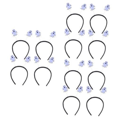Healeved 12 Stck. Teiliges Halloween Stirnband Niedliche Gespenster Haarreifen aus Leichtem Formstabilem Vliesstoff Kindgerechter Kopfschmuck für Karneval Kostüm Party und von Healeved
