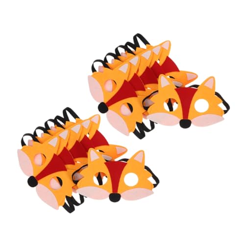 Healeved 12 Stück Teiliges Halbes Fuchsgesicht Tiermaske aus Filz Atmungsaktiv Wiederverwendbar Leichtes Halloween Kostüm für Erwachsene Maskerade und Themenparty Zubehör Healeved 12 Stück Teiliges Halbes Fuchsgesicht Tiermaske aus Filz Atmungsaktiv Wiederverwendbar Leichtes Halloween Kostüm für Erwachsene Maskerade und Themenparty Zubehör von Healeved
