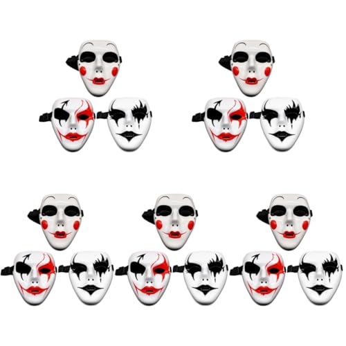 Healeved 15 Stck. Handgefertigte Halloween Cosplay Masken für Kostümpartys Geeignet für Erwachsene und Teens Leicht Atmungsaktiv und für Halloween und Maskeraden Healeved 15 Stck. Handgefertigte Halloween Cosplay Masken für Kostümpartys Geeignet für Erwachsene und Teens Leicht Atmungsaktiv und für Halloween und Maskeraden von Healeved