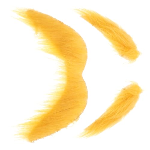 Healeved 1Satz Falsche Augenbrauen Schnurrbart Für Cosplay Partys Lustiges Kostümzubehör Für Halloween Mottopartys Veranstaltungen Realistisch Einfach Zu Verwenden von Healeved