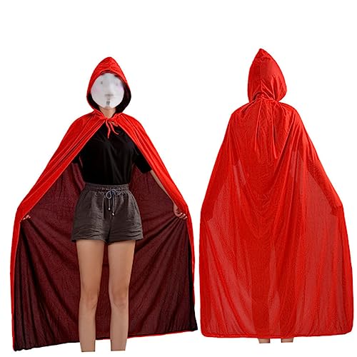 Healeved 1Satz Halloween Umhang Für Erwachsene Teiliges Kostüm Mit Rot Vampir Hexen Kostümpartys Lange Robe Für Unvergessliche von Healeved
