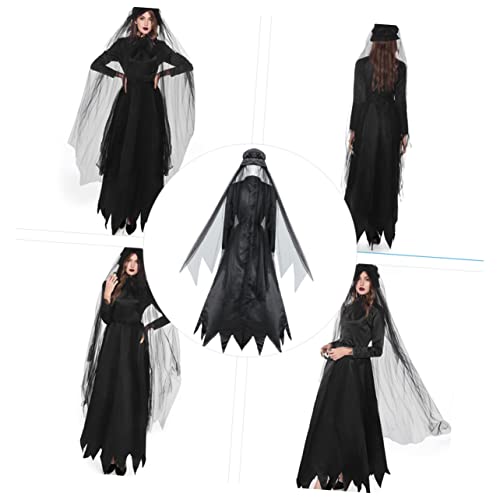 Healeved 1Satz Hexenkostüm für Frauen Halloween Kostüm mit Langem Masquerade Kleidung für Cosplay Karneval Strapazierfähigem Healeved 1Satz Hexenkostüm für Frauen Halloween Kostüm mit Langem Masquerade Kleidung für Cosplay Karneval Strapazierfähigem von Healeved