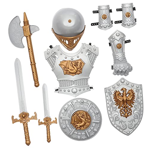 Healeved 1Satz Ritterkostüm für Teiliges Cosplay mit Schwertern Halloween Mottopartys Rollenspiele Mittelalterliche Rüstungs Verkleidung für Jungen Healeved 1Satz Ritterkostüm für Teiliges Cosplay mit Schwertern Halloween Mottopartys Rollenspiele Mittelalterliche Rüstungs Verkleidung für Jungen von Healeved