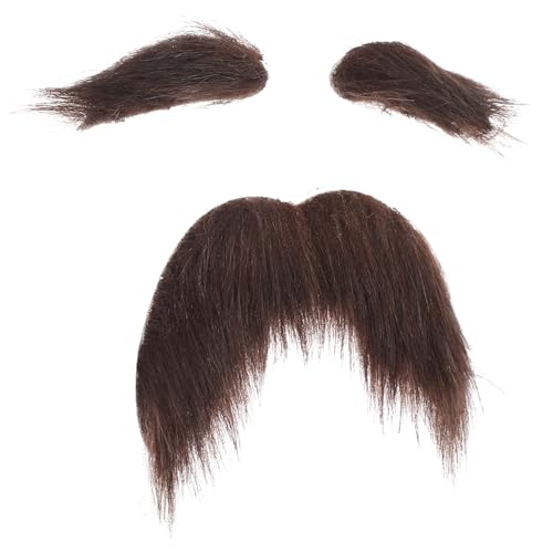 Healeved 1Satz Selbstklebendes Augenbrauen Set Für Männer Lustige Kostüm Requisite Für Halloween Karneval Theateraufführungen Authentisches Aussehen Einfach Anzuwenden von Healeved