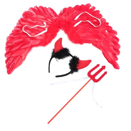 Healeved 1Satz Teufelsflügel Kostüm Für Halloween Bühnenkleidung Für Cosplay Geburtstagsfeiern Tanzpartys Mit Hochwertigem Federdesign Langlebiger Verarbeitung Healeved 1Satz Teufelsflügel Kostüm Für Halloween Bühnenkleidung Für Cosplay Geburtstagsfeiern Tanzpartys Mit Hochwertigem Federdesign Langlebiger Verarbeitung von Healeved