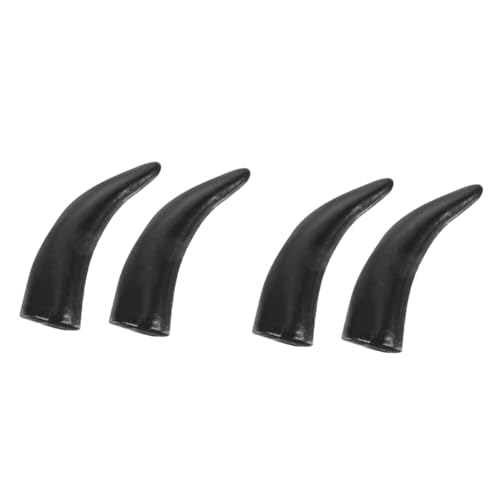 Healeved 2 Paare Halloween Kostüm Stirnband Imitation Ochsenhörner DIY Kopfschmuck Schwarz Klein für Damen Herren Party Zubehör Healeved 2 Paare Halloween Kostüm Stirnband Imitation Ochsenhörner DIY Kopfschmuck Schwarz Klein für Damen Herren Party Zubehör von Healeved