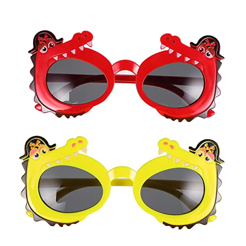 Healeved 2 Paare einzigartiges Sonnenbrillen- lustige Partybrille lustige Sonnenbrille streich sonnenbrille schnapsgläser Mode Sonnenbrillen Kinderbrille Stk rot von Healeved