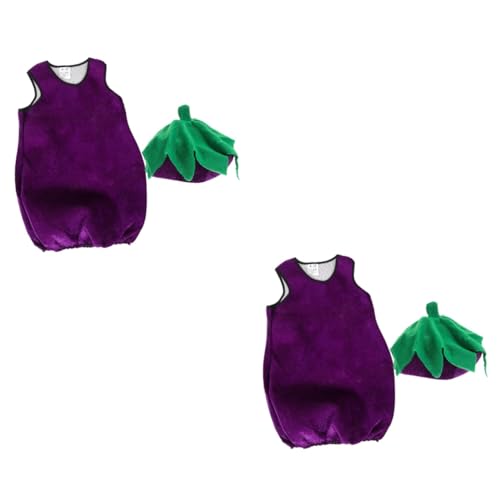 Healeved 2 Sätze Auberginenstyling -leistungskostüm Lustig Auberginenkostüm Für Cosplay-kostüm Für Cosplay-party-kostüm Party Gefälligkeiten Violett Stoff Healeved 2 Sätze Auberginenstyling -leistungskostüm Lustig Auberginenkostüm Für Cosplay-kostüm Für Cosplay-party-kostüm Party Gefälligkeiten Violett Stoff von Healeved