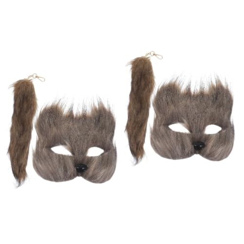 Healeved 2 Sätze Fuchs Maske und Set Teiliges Halloween Cosplay Kostüm Zubehör für Tiermasken und Bühnenauftritte Zuverlässigem Material Komfortabel und Wiederverwendbar Healeved 2 Sätze Fuchs Maske und Set Teiliges Halloween Cosplay Kostüm Zubehör für Tiermasken und Bühnenauftritte Zuverlässigem Material Komfortabel und Wiederverwendbar von Healeved