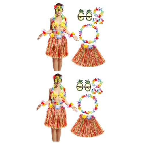 Healeved 2 Sätze Strohrock-Set Grasröcke für Party Luau-Gras-Röcke die Röcke tropisch Festival Luau-Outfits für Frauen Hawaii-Kostüm für Damen Hawaiiröcke für Frauen Plastik Healeved 2 Sätze Strohrock-Set Grasröcke für Party Luau-Gras-Röcke die Röcke tropisch Festival Luau-Outfits für Frauen Hawaii-Kostüm für Damen Hawaiiröcke für Frauen Plastik von Healeved