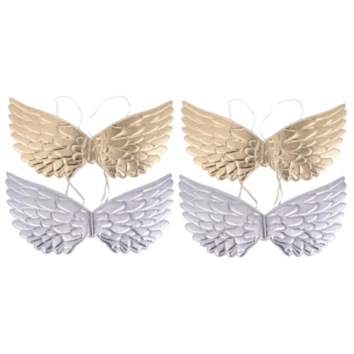 Healeved 2 Sätze Teiliges Halloween Flügel Kostüm für Kreative Einhorn Flügel Silber und Gold für Cosplay und Partys Healeved 2 Sätze Teiliges Halloween Flügel Kostüm für Kreative Einhorn Flügel Silber und Gold für Cosplay und Partys von Healeved