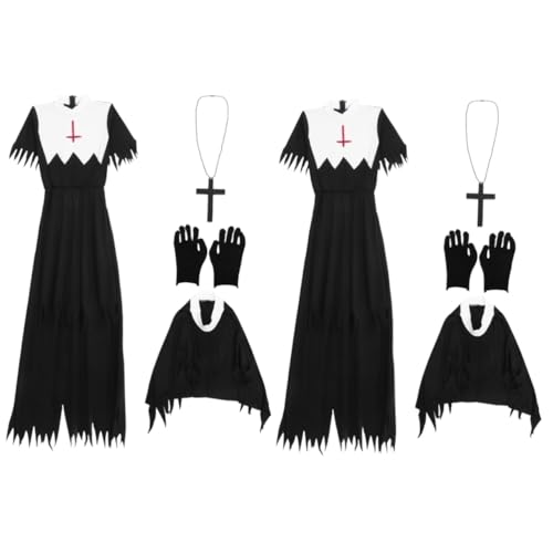 Healeved 2 Sätze Zombie Kostüm für Halloween Gruseliges Cosplay Outfit für Damen für Kostümpartys Bühnenaufführungen Maskeraden Leicht und Schwarz Healeved 2 Sätze Zombie Kostüm für Halloween Gruseliges Cosplay Outfit für Damen für Kostümpartys Bühnenaufführungen Maskeraden Leicht und Schwarz von Healeved