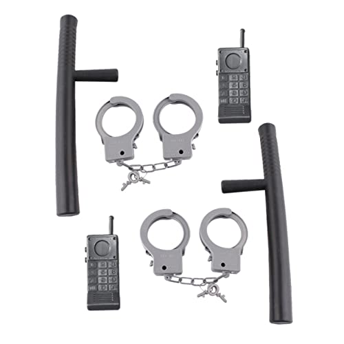 Healeved 2 Sets Kinderkostüme Cops Croft Halloween Kinderkleid Outfits Kostüm Für Polizeikostüme Für Rollenspiel Set Polizeikostüm Kunststoff Schwarz von Healeved