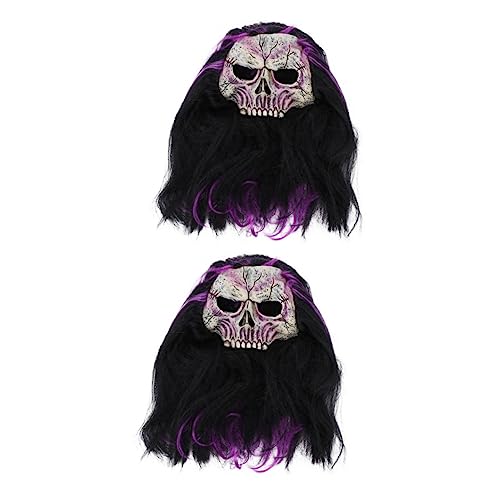 Healeved 2 Stck. Creepy Halloween Schädelmaske Leichtem Komfortabel und Langlebig Gruseliges Kostümzubehör für Party und Fotoshootings Vielseitig Einsetzbar für Halloween Events Healeved 2 Stck. Creepy Halloween Schädelmaske Leichtem Komfortabel und Langlebig Gruseliges Kostümzubehör für Party und Fotoshootings Vielseitig Einsetzbar für Halloween Events von Healeved