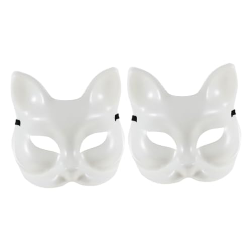 Healeved 2 Stück DIY Unbemalte Fuchs Masken Bemalen Karneval Halloween Masquerade Masken für Frauen Handbemalte Blanko Kostüm Requisiten Kreative Maskenball Accessoires Healeved 2 Stück DIY Unbemalte Fuchs Masken Bemalen Karneval Halloween Masquerade Masken für Frauen Handbemalte Blanko Kostüm Requisiten Kreative Maskenball Accessoires von Healeved