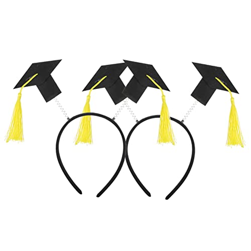 Healeved 2 Stück Doktorial Hut Haarband Stilvolles Abschlusskopfschmuck für Graduierungsfeiern Leicht und Bequem Perfektes Fotorequisit für Unvergessliche von Healeved