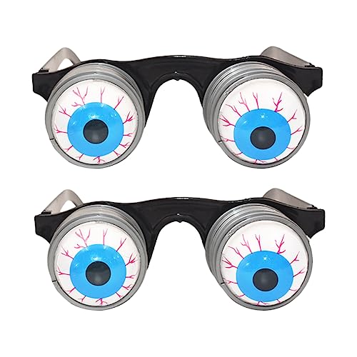 Healeved 2 Stück Elastische Augäpfel Brille Halloween Party Requisiten Gruseliges Kostüm Wiederverwendbar und Tragbar für Bar Haunted House Bühne Healeved 2 Stück Elastische Augäpfel Brille Halloween Party Requisiten Gruseliges Kostüm Wiederverwendbar und Tragbar für Bar Haunted House Bühne von Healeved