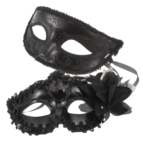 Healeved 2 Stück Halbmaske für Halloween Masken für Kostümpartys Venezianische Design Leicht und Komfortabel für Karneval und Cosplay Healeved 2 Stück Halbmaske für Halloween Masken für Kostümpartys Venezianische Design Leicht und Komfortabel für Karneval und Cosplay von Healeved