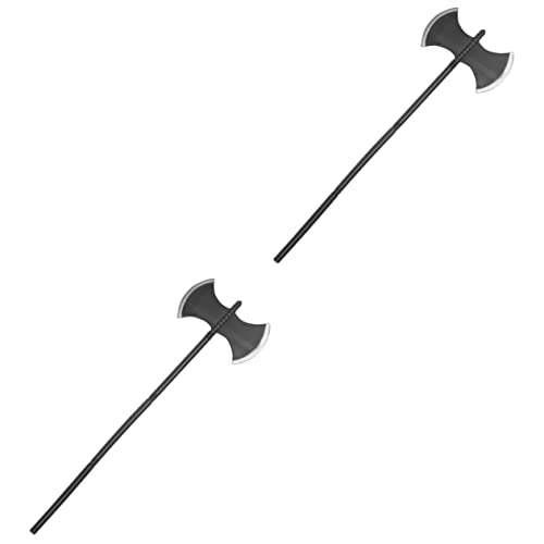 Healeved 2 Stück Halloween Doppelaxt Prop aus Hochwertigem Realistisch Gestaltetes Halloween für Party Cosplay Sichere Requisite für Kostüm und Bühnenauftritte Langlebig und Healeved 2 Stück Halloween Doppelaxt Prop aus Hochwertigem Realistisch Gestaltetes Halloween für Party Cosplay Sichere Requisite für Kostüm und Bühnenauftritte Langlebig und von Healeved