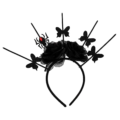 Healeved 2 Stück Halloween Haarreif Spinnenmotiv mit Schwarzer Stylischer Kopfschmuck für Damen und Teenager für Halloween Kostümparty Festival und Cosplay Perfektes für Frauen und von Healeved