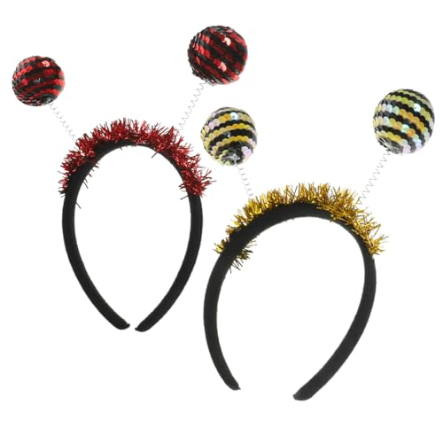 Healeved 2 Stück Halloween Haarreif mit Pailletten Insekten-design Marienkäfer Biene Kopfschmuck für Karneval Party Hochzeit und Kostümfest Erwachsene Healeved 2 Stück Halloween Haarreif mit Pailletten Insekten-design Marienkäfer Biene Kopfschmuck für Karneval Party Hochzeit und Kostümfest Erwachsene von Healeved