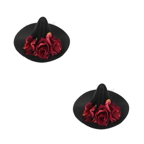 Healeved 2 Stück Halloween Hexenhut aus Strapazierfähigem für Erwachsene und Leichtes Design Passend für Halloween Kostüm Party und Verkleidung Klassischer Hexenhut für Damen und Mädchen Healeved 2 Stück Halloween Hexenhut aus Strapazierfähigem für Erwachsene und Leichtes Design Passend für Halloween Kostüm Party und Verkleidung Klassischer Hexenhut für Damen und Mädchen von Healeved