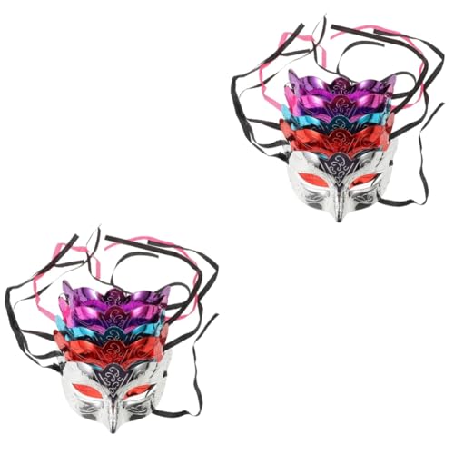 Healeved 2 Stück Halloween Maske Elektrisch Beschichtete Schmetterlingsmaske für Karneval Blau Silber und Rot für Festivals und Mottopartys Healeved 2 Stück Halloween Maske Elektrisch Beschichtete Schmetterlingsmaske für Karneval Blau Silber und Rot für Festivals und Mottopartys von Healeved