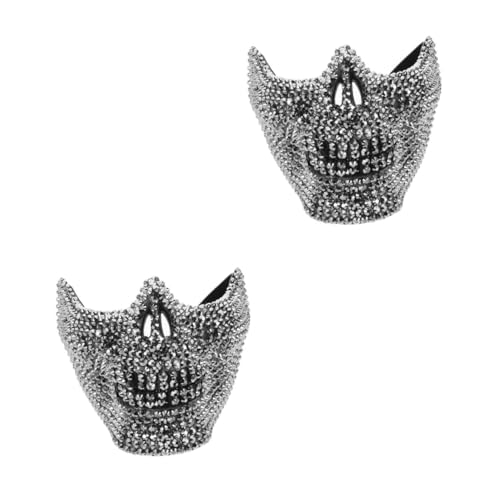 Healeved 2 Stück Halloween Schädelmaske Dekorative Maske für Halloween Partys Cosplay und Maskeraden Realistisches Design Leichtes Material Vielseitige Verwendung Gruselige Skelettmaske für Healeved 2 Stück Halloween Schädelmaske Dekorative Maske für Halloween Partys Cosplay und Maskeraden Realistisches Design Leichtes Material Vielseitige Verwendung Gruselige Skelettmaske für von Healeved