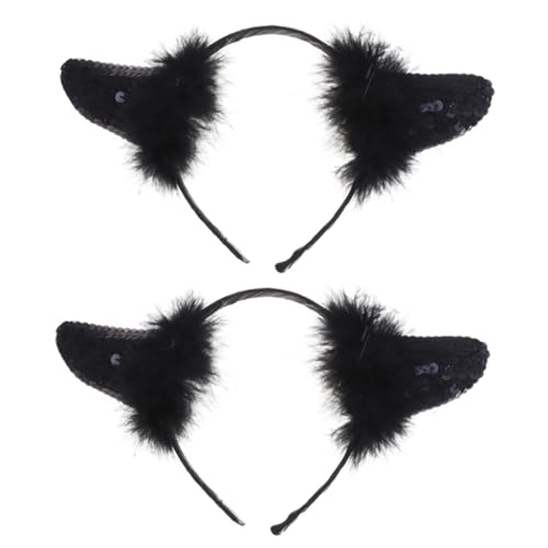 Healeved 2 Stück Halloween Teufelshörner Haarreif mit Pailletten Strapazierfähiges Stirnband für Kostümpartys und Karneval für Halloween Dekorationen und Cosplay Healeved 2 Stück Halloween Teufelshörner Haarreif mit Pailletten Strapazierfähiges Stirnband für Kostümpartys und Karneval für Halloween Dekorationen und Cosplay von Healeved