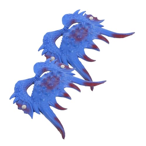 Healeved 2 Stück Handgefertigte Drachen-masken Halbgesichtsmaske Halloween Cosplay Kopfzierde für Erwachsene und Realistische Chinesische Maskerade für Party und Karneval von Healeved
