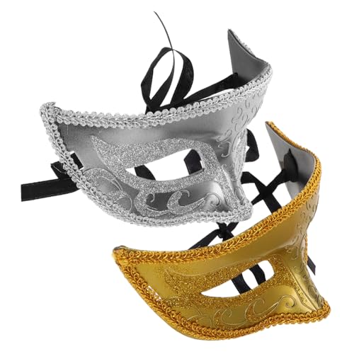 Healeved 2 Stück Kunststoffmaske Realistische Masken Halloween Halbmaske Halloween Augenmaske Maskerade Party Dekorationen Halloween Maske Erwachsene Maskenball Maske Erwachsene Halloween Healeved 2 Stück Kunststoffmaske Realistische Masken Halloween Halbmaske Halloween Augenmaske Maskerade Party Dekorationen Halloween Maske Erwachsene Maskenball Maske Erwachsene Halloween von Healeved