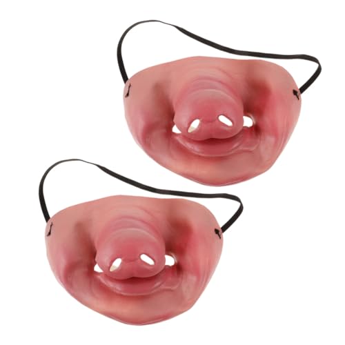 Healeved 2 Stück Lustige Halbgesichts-pig Nose mit Verstellbarem Elastischem Band Atmungsaktive Tiermasken für Halloween Karneval Partyspiele und Kostümfeste Healeved 2 Stück Lustige Halbgesichts-pig Nose mit Verstellbarem Elastischem Band Atmungsaktive Tiermasken für Halloween Karneval Partyspiele und Kostümfeste von Healeved