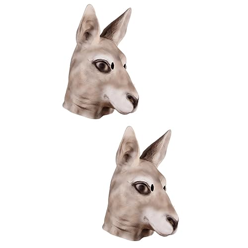 Healeved 2 Stück Lustige Kangaroo Vollgesichtsmaske für Halloween Party Umweltfreundliches Material Unisex Cosplay Maske für Maskenball Karneval Musikfestival und Faschingskostüm Healeved 2 Stück Lustige Kangaroo Vollgesichtsmaske für Halloween Party Umweltfreundliches Material Unisex Cosplay Maske für Maskenball Karneval Musikfestival und Faschingskostüm von Healeved